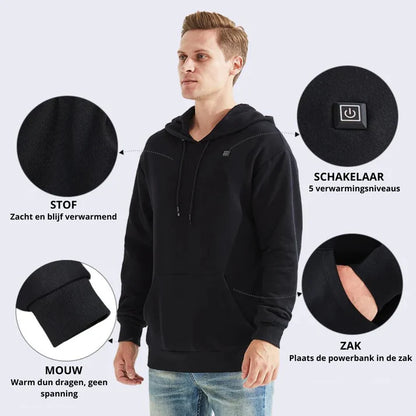 HeatHoodie™ - Verwarmde Hoodie Unisex - 3 warmtestanden